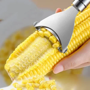 Stainless Steel Corn Peeler Serrated Corn Stripper Peelers Cob Shaver Planer Thresher Cutter Kitchen Fruit Vegetable Gadget Tool - Image 4
