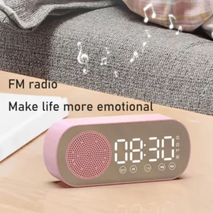 Digital Alarm Clock Wireless Bluetooth Speaker Support TF FM Radio Sound Box Bass Subwoofer Boombox Desktop Music Player - Image 4