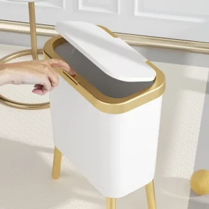 Side Lid Dustbin With Bin Room Trash Luxury Can Large-capacity Feet High Sofa Kitchen Fashion Living Garbage Bedroom - Image 2
