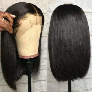 Bone Straight Short Bob Wigs Glueless Lace Front Human Hair Wigs 13x4 HD Transparent Lace Frontal Wig for Women Pre Plucked 180% - Image 4