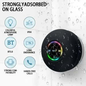 Xiaomi Portable Wireless Bluetooth Speaker LED IPX4 Waterproof Loudspeaker Outdoor Bathroom Large Suction Cup Stereo Sound Box - Image 2