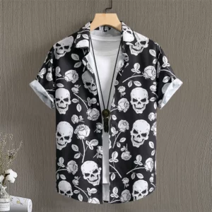 Simple Men's Shirts 3d Patchwork Printing High-Quality Men's Clothing Short Sleeve Beach Party Hawaiian Shirts - Image 3