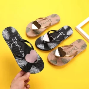 House Slipper Women Heart Love Cloud Sandals Summer Flip Flops Beach Slides Casual Home Shoes Platform Bathroom Flat Female - Image 2