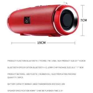 Xiaomi High Quality High-power Bluetooth Speaker Portable Bass Outdoor Wireless Audio 3D Surround 200W Bluetooth Speaker Tws/FM - Image 6
