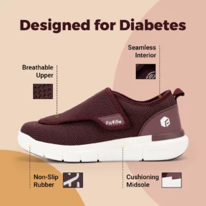 FitVille Extra Wide Women's Diabetic Shoes Adjustable Walking Shoes for Elderly Orthopedics Wide Feet Swollen Foot Pain Relief - Image 4