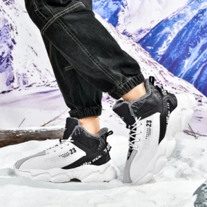 men boots 2024 New Winter Slippers Warm Men Shoes Waterproof Non-Slip Plush Sneakers Male tenis shoes Boots Men Sneakers Winter - Image 4