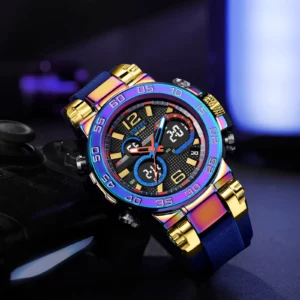 SMAEL Brand Men Watches Sports Wristwatches 50M Waterproof Men's Wristwatch Dual Time Alarm Clock 8106 Sport WatchDigital LED - Image 3
