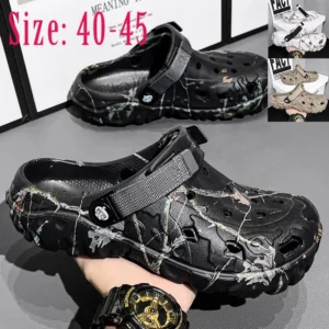 Men Shoes Slippers Men Garden Flat Sandals Platform Sandals Man Summer Sandals 2024 Male Sneakers Outdoor Flip Flops Home Clogs - Image 2
