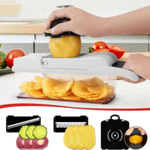 12 in 1 Multifunctional Vegetable Cutter Food Chopper Potato Slicer Carrot Grater Onion Shredder Salad Cutter Kitchen Gadgets - Image 2