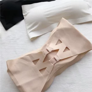 Ice Silk Strapless Bra Girls Seamless Crop Tube Top Bralette for Women Sexy Soft Bras Large Size Bustier Tops Summer Underwear - Image 5