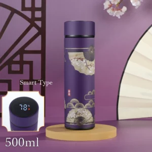 500ML Chinese Thermo Bottle Cup Digital Thermal Bottle Temperature Display Heat Hold Vacuum Flask Thermos for Tea Coffee Mug - Image 4