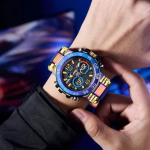 SMAEL Brand Men Watches Sports Wristwatches 50M Waterproof Men's Wristwatch Dual Time Alarm Clock 8106 Sport WatchDigital LED - Image 2