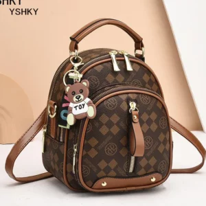 New Woman shoulder bag Large capacity Handbag for Women Crossbody bag Lychee pattern PU Portable bucket ladies messenger bags - Image 5