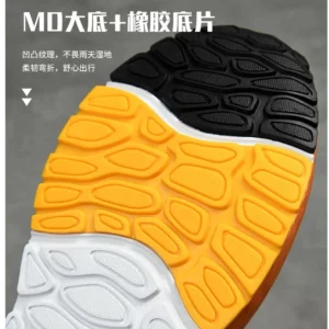 Marathon running shoes men's thick soled soft soled outdoor off-road hiking shock-absorbing running shoes casual sports shoes - Image 5