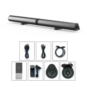 120W BS-56 TV Bluetooth Speakers AUX/BT/OPT Connections Soundbars with 2-in-1 Detachable Home Cinema Sound System FM Soundbar - Image 4