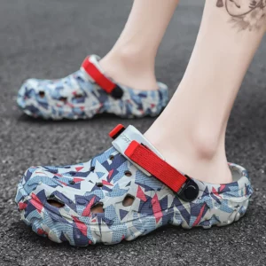 New Men's Clogs Slippers Sandal Men Garden Shoes Flat Camouflage Sandals Male Sneakers Outdoor Flip Flops Home Clogs - Image 6