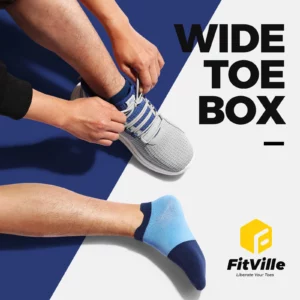 FitVille Men‘s Shoes Extra Wide Lightweight for Swollen Feet Orthopedic Foot Pain Relief Road Running & Walking Sneakers - Image 2