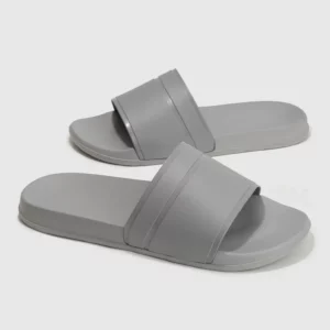 2024 New Summer Men's Solid Home Slides Casual Non Slip Open Toe Slides For Indoor Walking And Bathroom Shower - Image 2