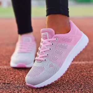 2024 New Fashion Sneakers For Women Breathable Trainers Outdoor Women Sneakers Mesh Fabric Lace Up Female Footwear Shoes Women - Image 2