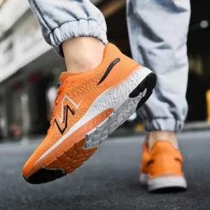 Marathon running shoes men's thick soled soft soled outdoor off-road hiking shock-absorbing running shoes casual sports shoes - Image 1