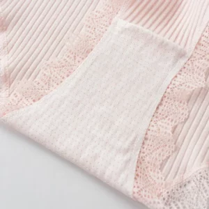 Women's Seamless Cotton Underwear Sexy Low Waist Lace Ruffle Briefs Solid Color Stretch Underpants Breathable Intimates Lingerie - Image 5