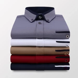 TFETTER Summer Business Shirt Men Short Sleeves Button Up Shirt Turn-down Collar Casual Shirts Mens Clothing Plus Size 5XL - Image 2