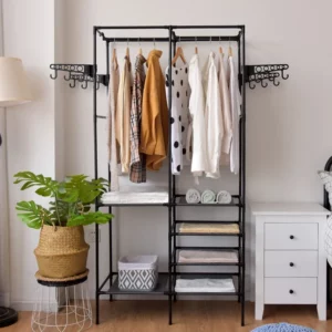 COSTWAY Clothes Hanger Coat Rack Floor Hanger Storage Wardrobe Clothing Drying Racks Porte Manteau Kledingrek Perchero De Pie - Image 5