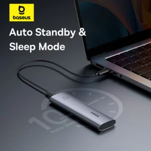 【New Sale】Baseus M2 SSD Enclosure Case 10Gbps NVMe Protocol M.2 to USB Type C 3.2 Gen2 8TB Metal External Adapter NVME SSD Case - Image 6