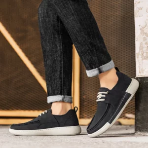 Fashion Leisure Walking Climbing Men's Footwear Men Leather Camping Sneakers Outdoor Hiking Shoes Man Lace-Up Casual Shoes - Image 5