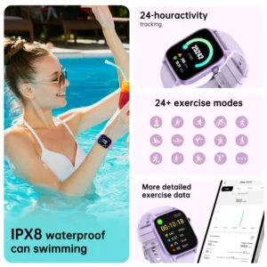 IUTECH Y7 Smart Watch For Men Women 2024 Bluetooth Call Smartwatch Sports Waterproof Health Monitoring Electronic Wrist Watches - Image 3