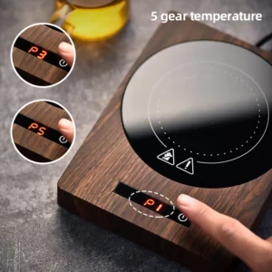 100°C Cup Heater Mug Warmer Hot Tea Makers Automatic Warmer Coaster 5 Gear Temperature Cup Heaters Coffee Milk Tea Heating Pad - Image 3