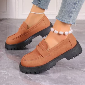 2024 Shoes Women Plus Size Loafers Women British Style Platform Shoes Office Ladies Light Casual Designer Shoes Zapatos De Mujer - Image 4