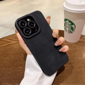 Fashion Matte Leather Silicone Case For iPhone 14 Plus 12 13 Mini 11 16 15 Pro Max 7 8 XR X XS Lens Protection Shockproof Cover - Image 7