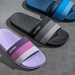 Striped Non Slip Quick-drying Slippers Soft Sole for Men Women Comfortable Shoes Indoor Outdoor Beach Shower Bathroom Slippers - Image 2