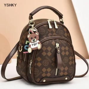 New Woman shoulder bag Large capacity Handbag for Women Crossbody bag Lychee pattern PU Portable bucket ladies messenger bags - Image 2