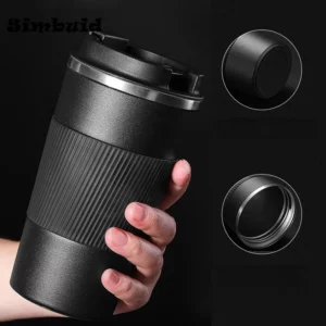 380ml 510ml Stainless Steel Coffee Cup Thermal Mug Garrafa Termica Cafe Copo Termico Caneca Non-slip Travel Car Insulated Bottle - Image 1