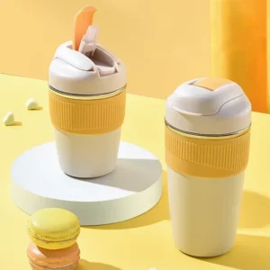 Cup Thermal Mug with Straw Isotherm Flask Tumbler Thermo for Water Bottle Stainles Steel Coffee Beer Cooler Waterproof Drinkware - Image 3