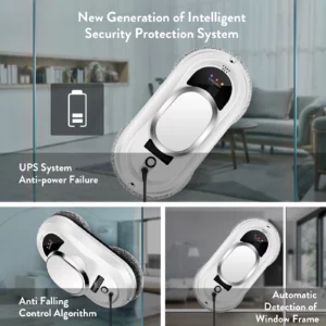 CHOVERY Robot Window Cleaner Window Cleaning Robot Smart Home Robot Vacuum CleanerRemote Control Glass Cleaning Robots - Image 3