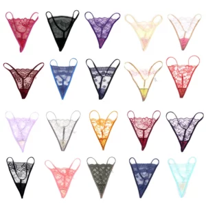 3PCS/Set Sexy Lace Thongs Women Random Underwear Bikini Underpants Low-Rise One Size Hollow G-string T-Back Panties Lingerie - Image 6