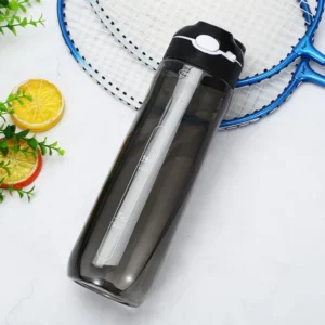 750ml/1000ml Tritan Material Water Bottle With Straw Eco-Friendly Durable Gym Fitness Outdoor Sport Shaker Drink Bottle - Image 6