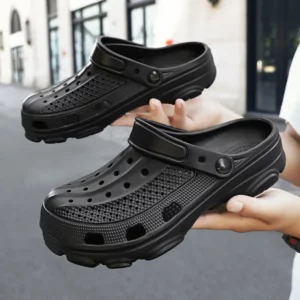 Pallene Fashion Clogs For Men EVA Light Hole Garden Shoes Outdoor Male Beach Sandals Home Bathroom Shoe Unisex Casual Slides - Image 1