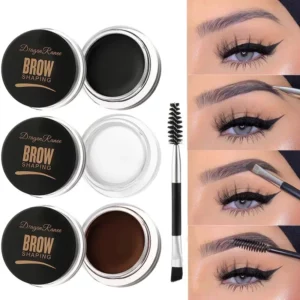 Matte Brown Black Wild Eyebrow Cream 3D Natural Tint Eyebrow Enhancers Gel Wax Waterproof Lasting Eye Makeup Cosmetic Tools - Image 3