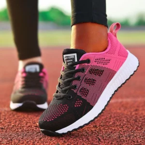 2024 New Fashion Sneakers For Women Breathable Trainers Outdoor Women Sneakers Mesh Fabric Lace Up Female Footwear Shoes Women - Image 1