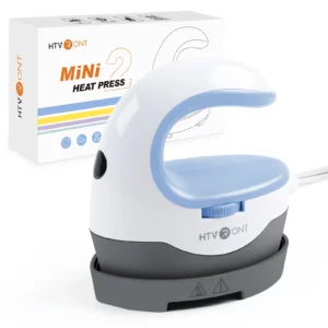 HTVRONT 2nd Gen Portable MINI Heat Press Machine DIY Auto Easy Heating Transfer Iron On HTV for Clothes Bags Shoes Hat T-shirts - Image 5