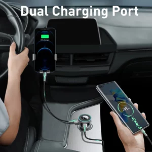 Baseus FM Transmitter Car Bluetooth 5.0 Music Adapter 3.4A Dual USB Car Charger MP3 Player Radio FM Modulator - Image 4