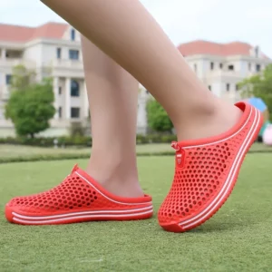 YRZL Men Shoes Beach Slippers Unisex Hollow Out Casual Women Beach Sandal Flip Flops Shoes Non-slip Size 36-45 Mens Slippers - Image 5