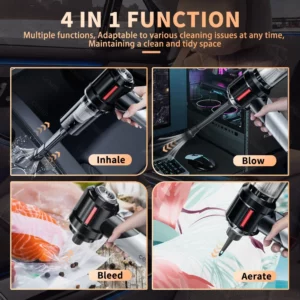 CENRR High Pressure Car Vacuum Cleaner Portable Handheld Mini Vacuum Cleaner Cordless Strong Suction Car Cleaner Home Appliance - Image 6