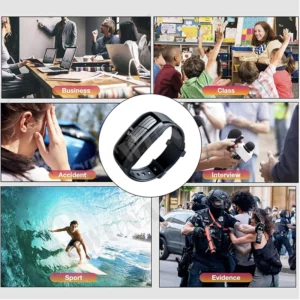 Mini camera watch 1080P HD DV Professional digital voice video recorder bracelet dictaphone sound small micro home secure - Image 5