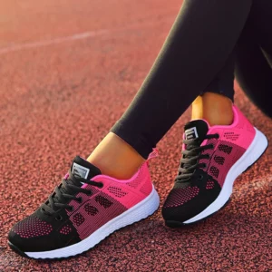 2024 New Fashion Sneakers For Women Breathable Trainers Outdoor Women Sneakers Mesh Fabric Lace Up Female Footwear Shoes Women - Image 3
