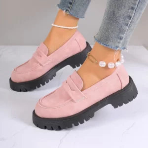 2024 Shoes Women Plus Size Loafers Women British Style Platform Shoes Office Ladies Light Casual Designer Shoes Zapatos De Mujer - Image 2